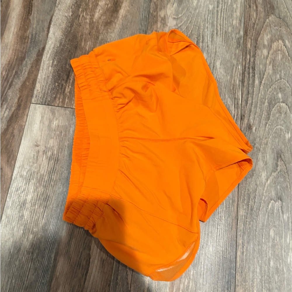 Lululemon Athletica Orange Athletic Shorts